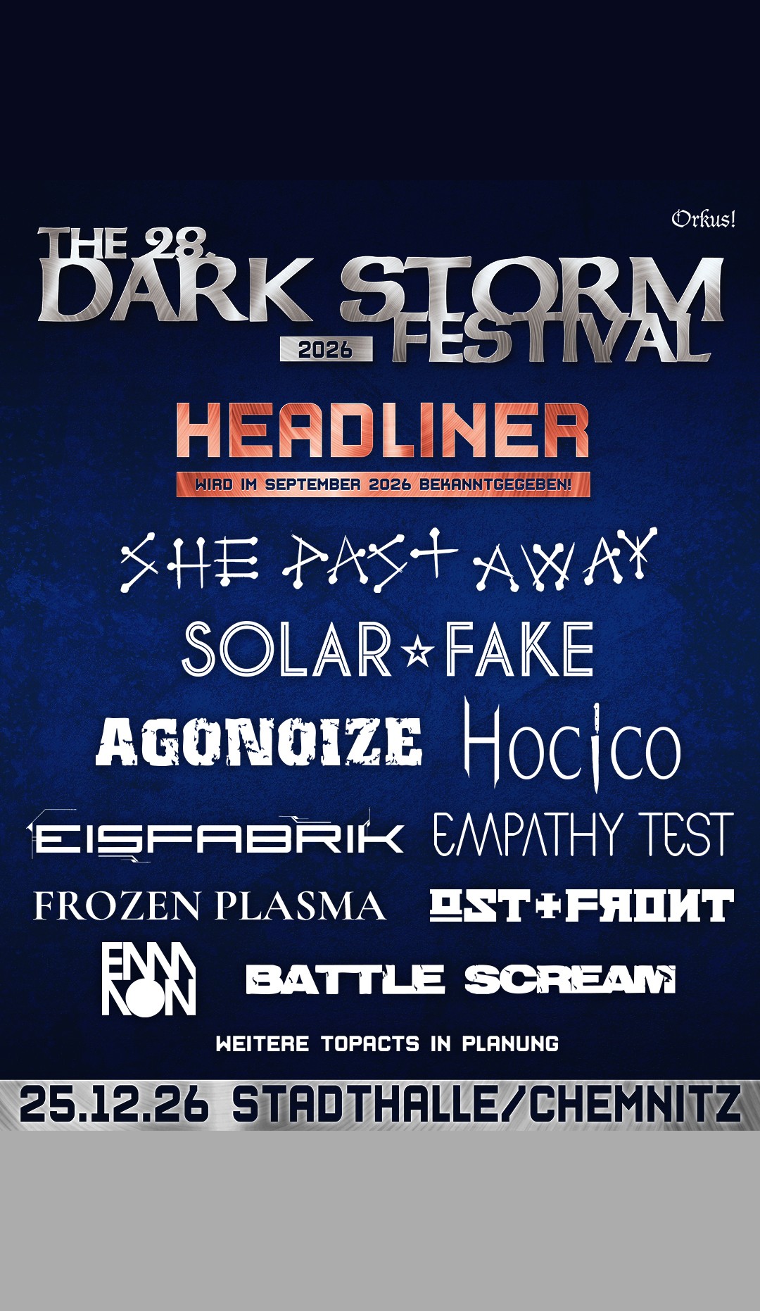 Dark Storm Festival 2026 Chemnitz Dark Storm Festival 2026 Chemnitz