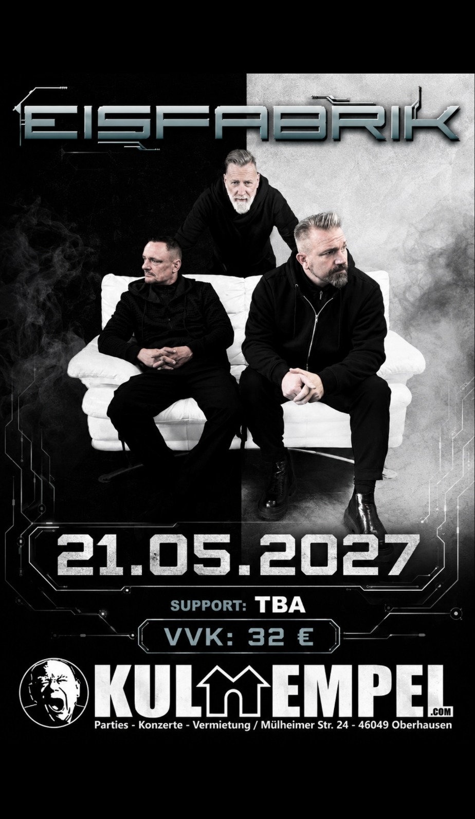 Eisfabrik – Kulttempel Oberhausen 21.05.2027 (Slider) Eisfabrik – Kulttempel Oberhausen 21.05.2027 (Slider)